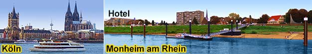 Tagesfahrt auf dem Rhein von Köln nach Monheim mit Lunchbuffet an Bord, Stadtführung und Gastronomie-Gutschein